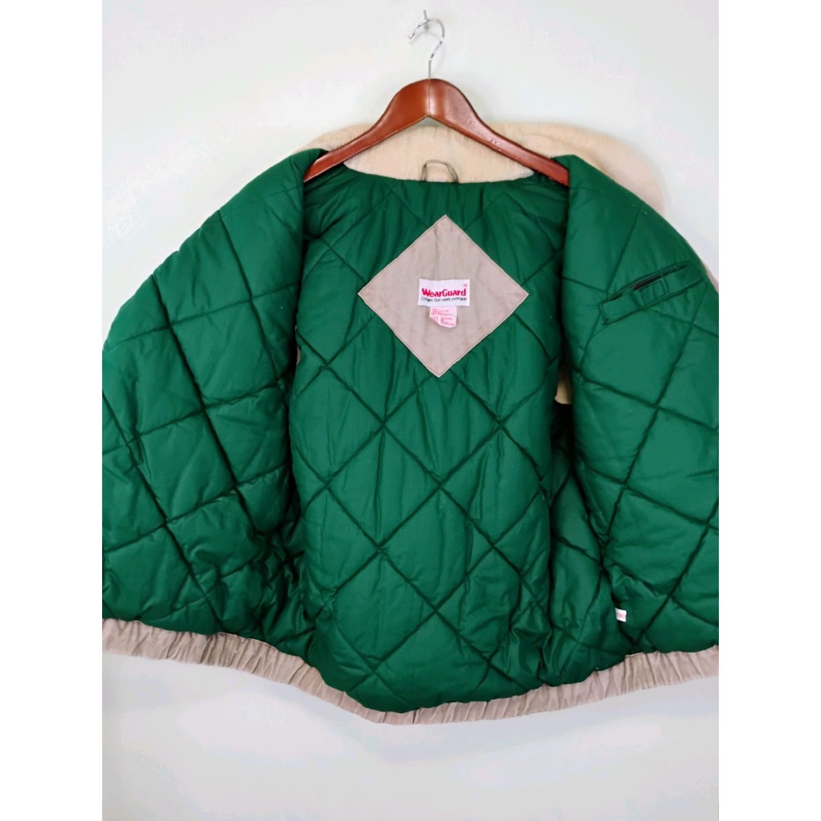 Vintage VINTAGE Wear Guard Canvas Cargo Vest Large Quilt Lined Hiking Hunting Fishing Corduroy Collar Stand-Up Collar Pockets Zip Snap Men Vest Size US L / EU 52-54 / 3 - 3 Thumbnail