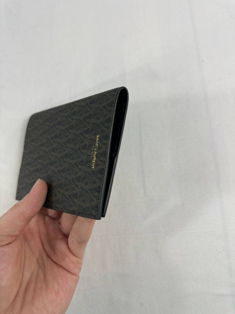 Saint Laurent Paris Saint Laurent Toile Monogram Passport Cover Holder - Brown Size ONE SIZE - 6 Thumbnail