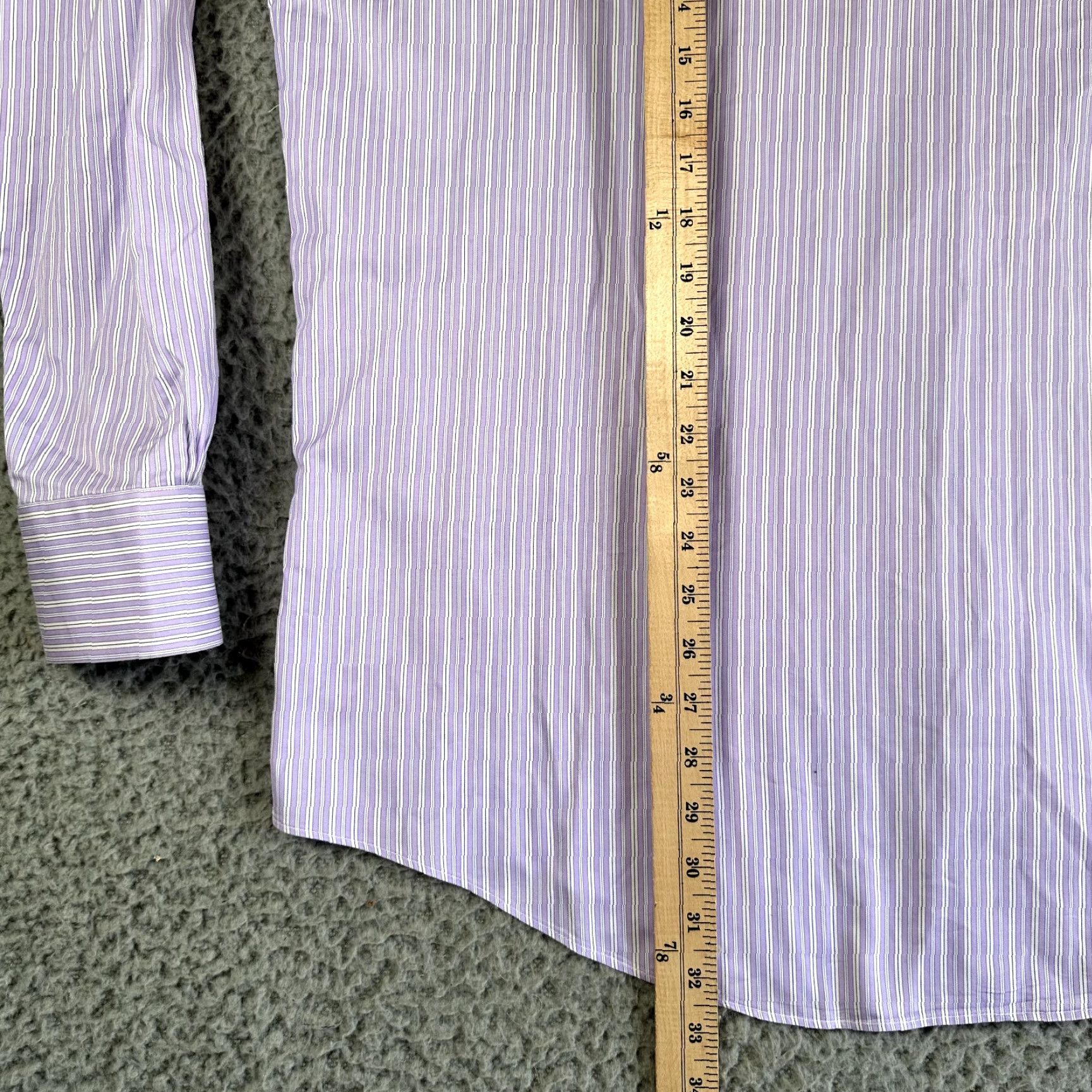 Brooks Brothers Brooks Brothers Madison Dress Shirt Mens 17.5 Striped Button Up Oxford Shirt Size 46R - 7 Thumbnail