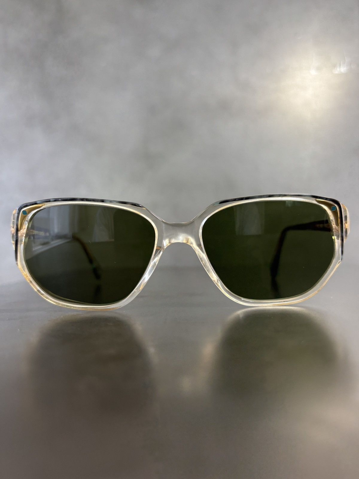Pierre Cardin × Vintage 1980s Pierre Cardin Sunglasses Marble Wayfarer Angular Geome Size ONE SIZE - 4 Thumbnail