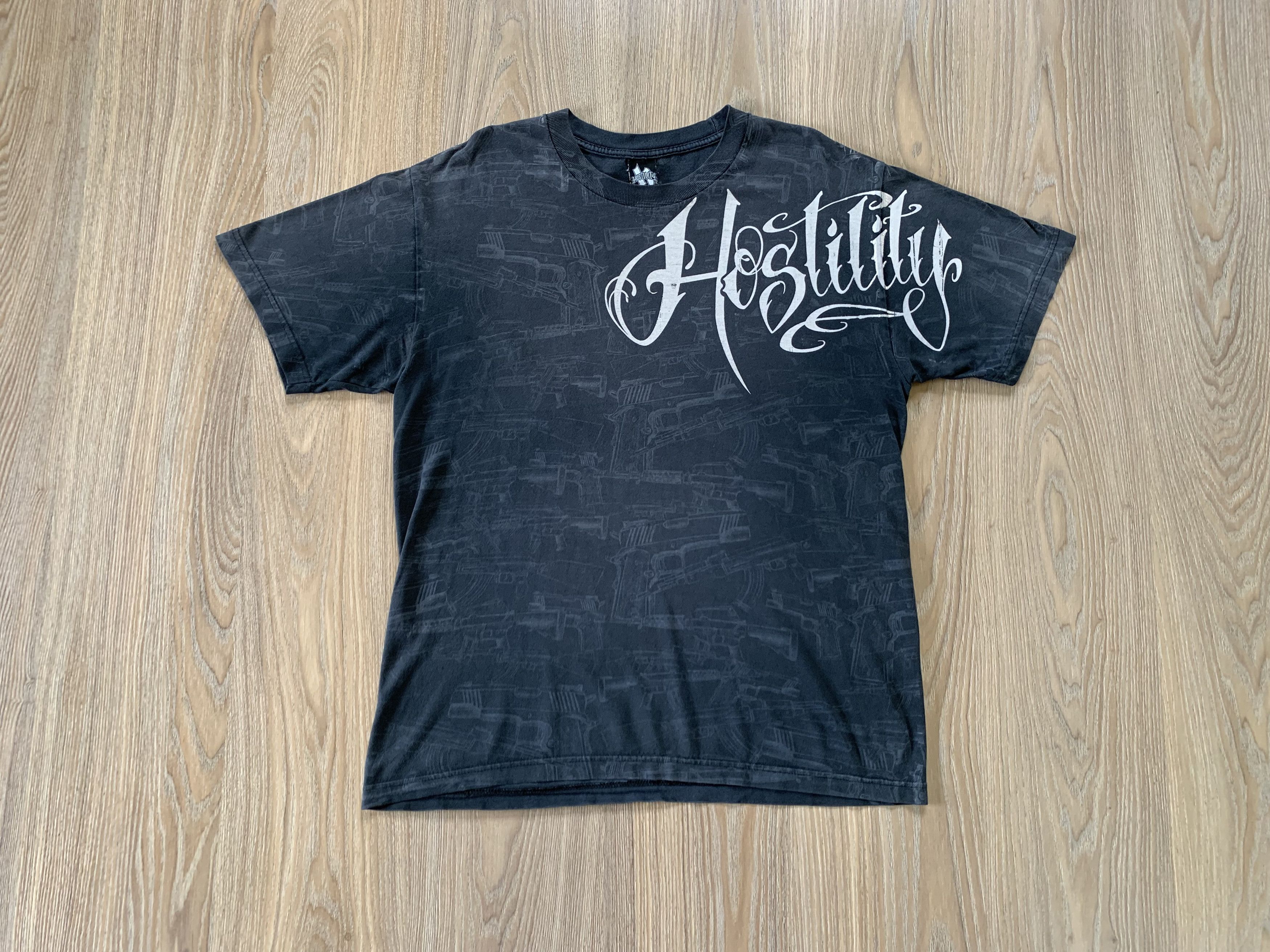 Seditionaries × Vintage Vintage Mens Hostility All Over Print T Shirt Size US L / EU 52-54 / 3 - 10 Thumbnail