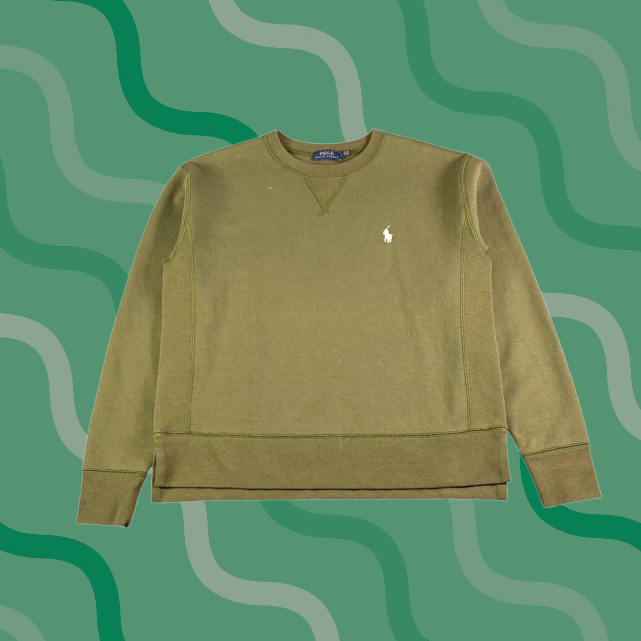 Polo Ralph Lauren Polo Ralph Lauren Sweatshirt Crewneck Logo Embroidered Polo Pony Size S Mens Olive Green/Green Crew Neck Pullover 90s Style Size US S / EU 44-46 / 1 - 1 Thumbnail