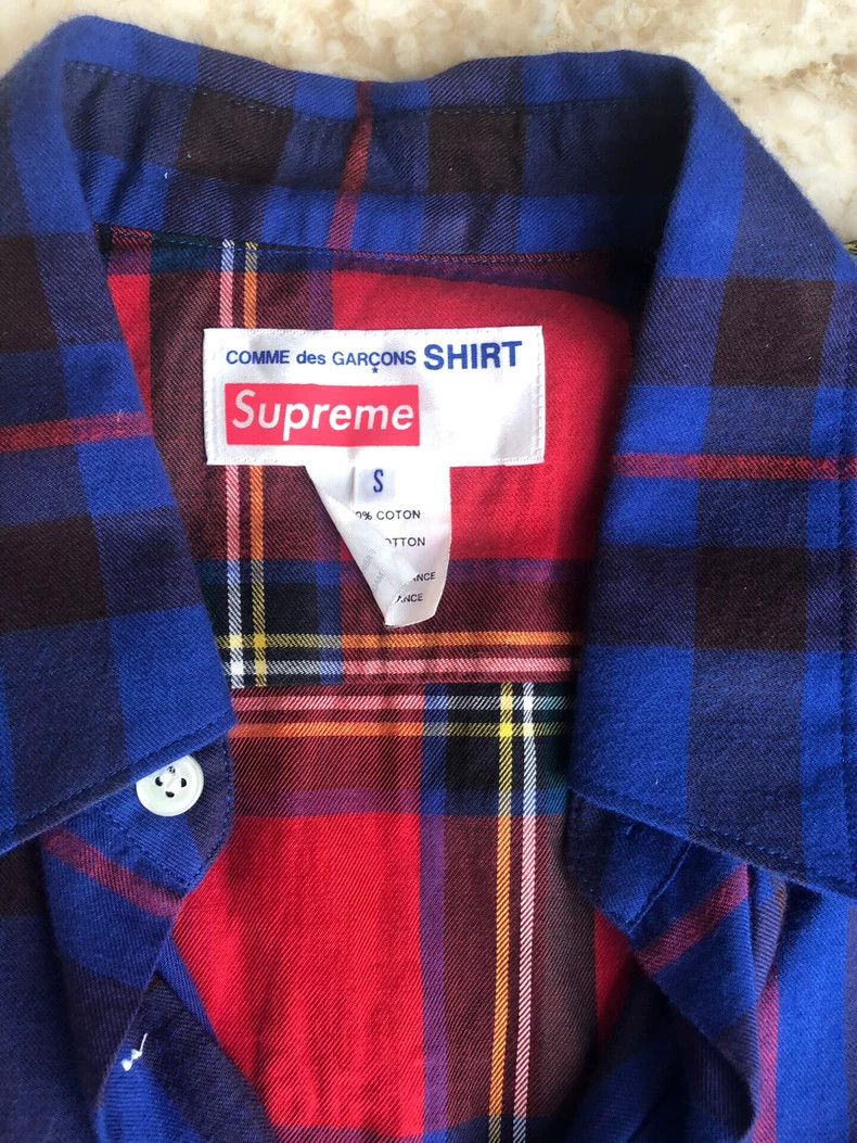 Comme des Garcons Comme Des Garcons Co-branded Shirt Color Blue Red Checks Size US S / EU 44-46 / 1 - 3 Thumbnail