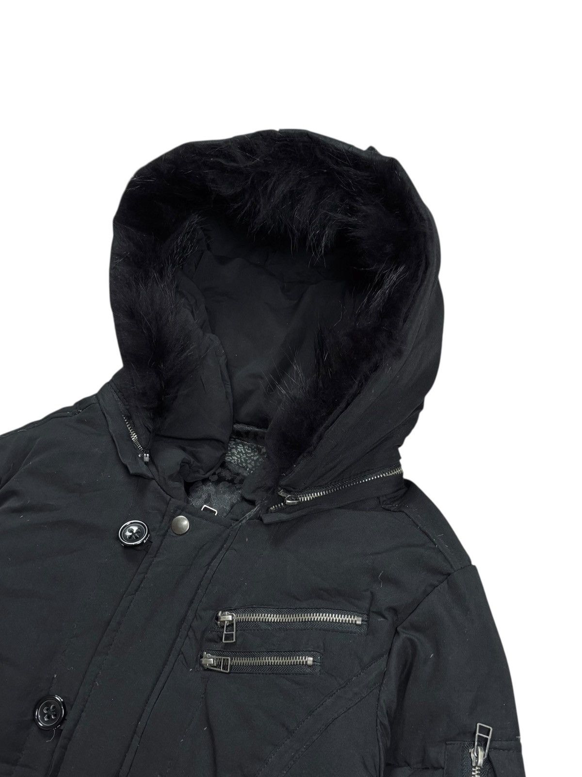 Isamu Katayama Backlash Archive XFRM - Fur Hoodie Cyber Jacket Size US M / EU 48-50 / 2 - 8 Thumbnail