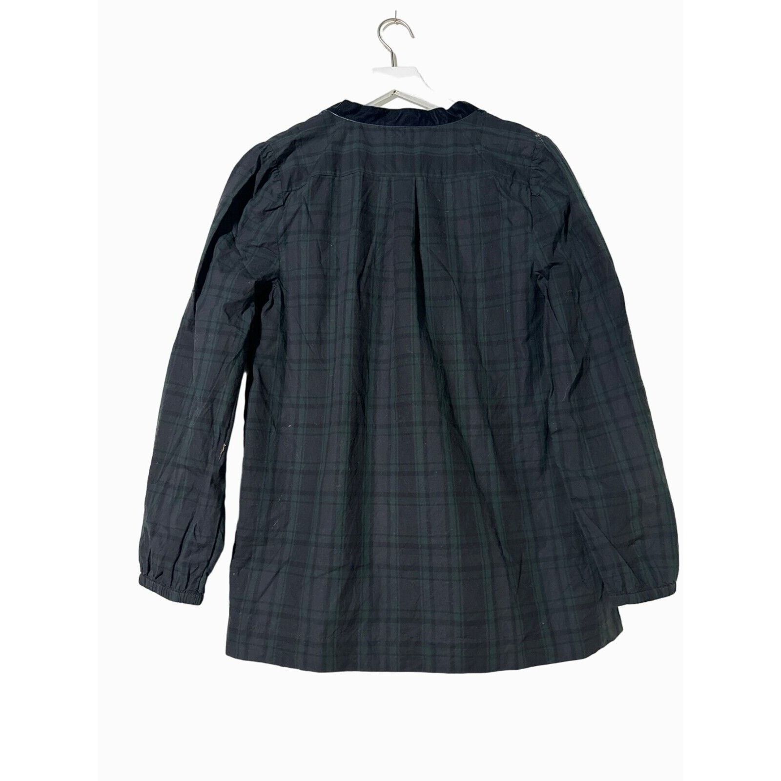 J.Crew J.Crew Black Label Plaid Velvet V-Neck Shirt Medium Size M / US 6-8 / IT 42-44 - 8 Thumbnail