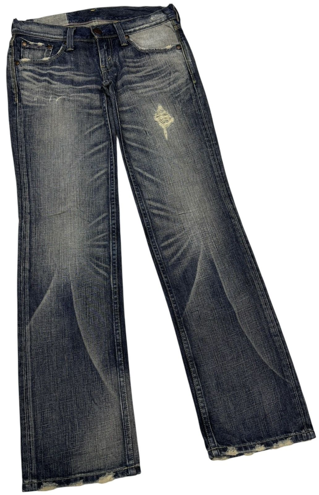 Junya Watanabe × Levi's 🔥VINTAGE LEVIS MUD WASH STYLE DISTRESSED DENIM JEANS Size 30" / US 8 / IT 44 - 3 Thumbnail