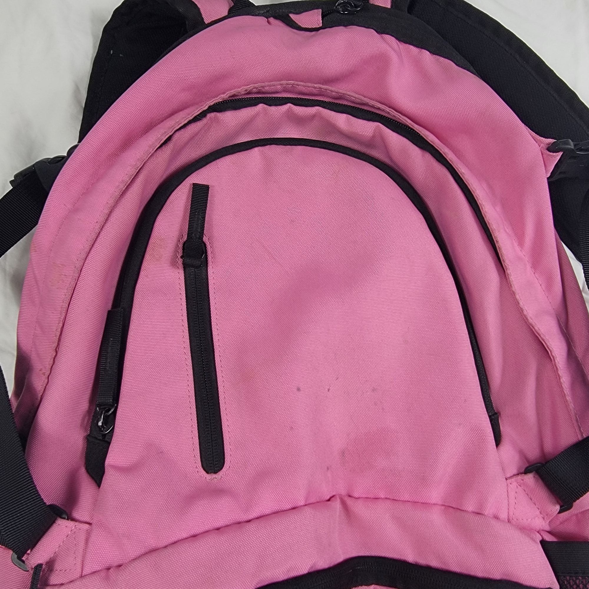 Nike Nike Pink Black Backpack School College Camping Hiking Trave Size ONE SIZE - 9 Thumbnail