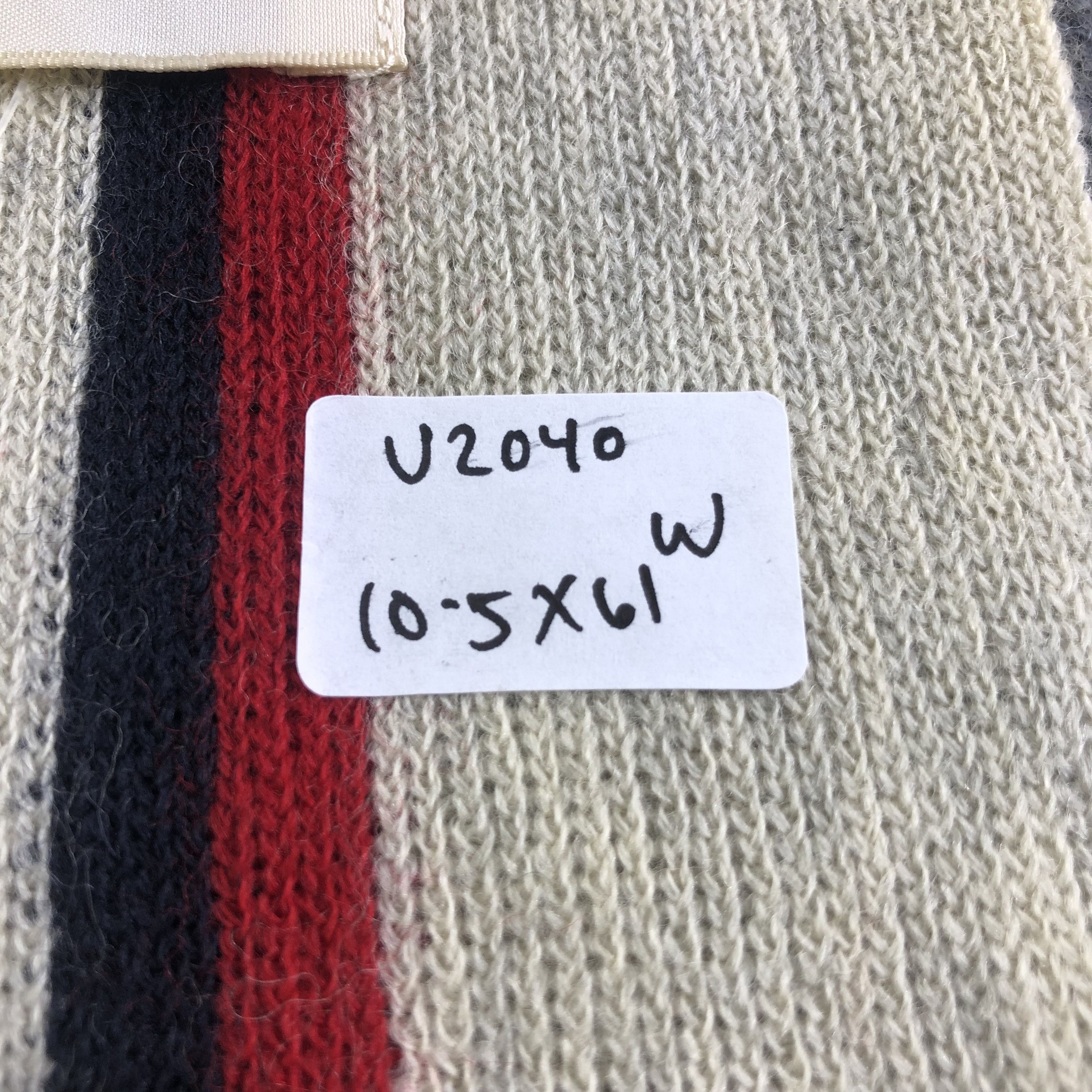 Takeo Kikuchi Takeo Kikuchi Striped Knit Wool Scarf Muffler V2040 Size ONE SIZE - 7 Thumbnail