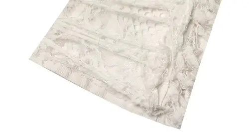 Jean Trendy lace multi-layer ruined heavy industry white jeans Size US 30 / EU 46 - 7 Thumbnail