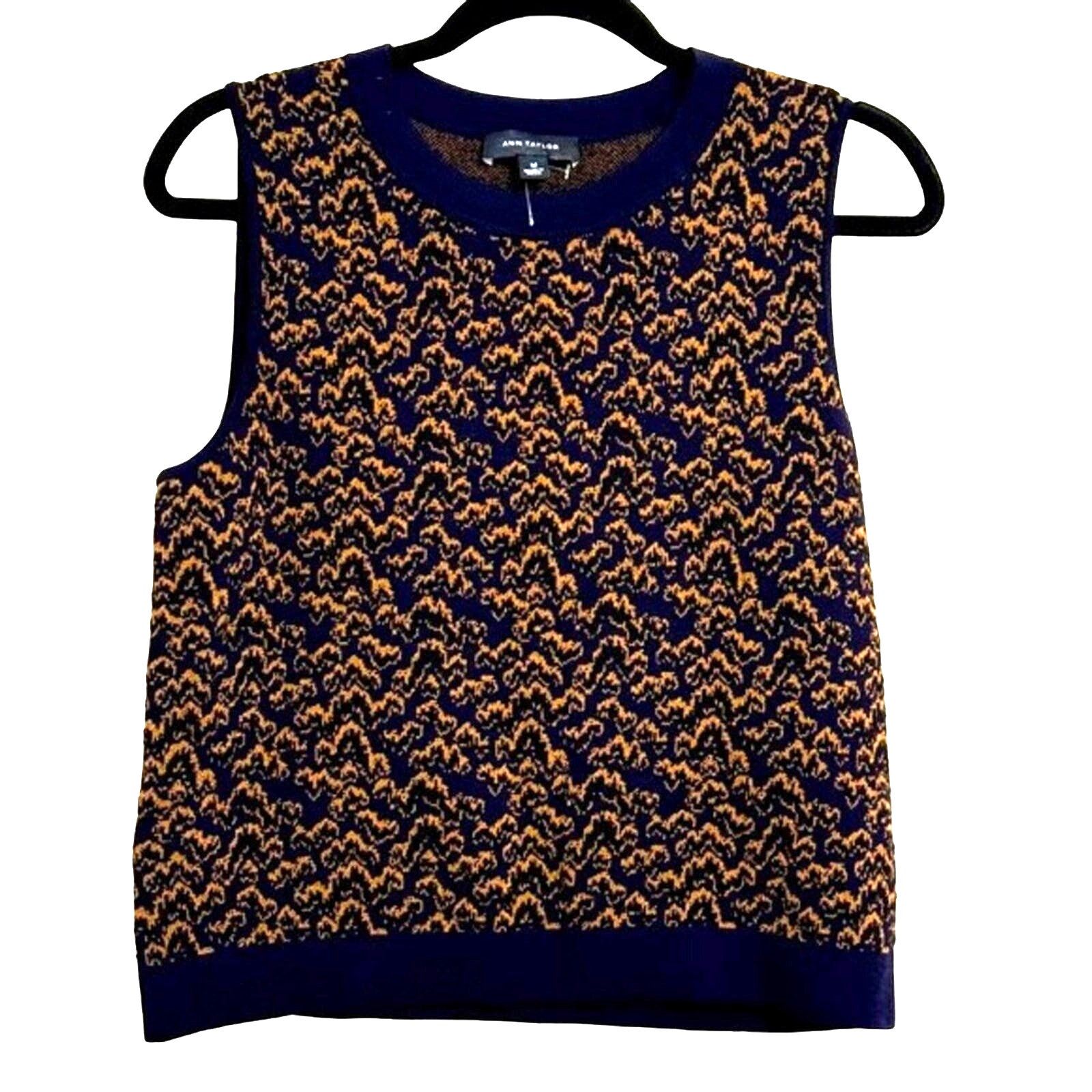 Ann Taylor ANN TAYLOR Cashmere Wool Blend Sleeveless Sweater Vest Size M / US 6-8 / IT 42-44 - 3 Thumbnail