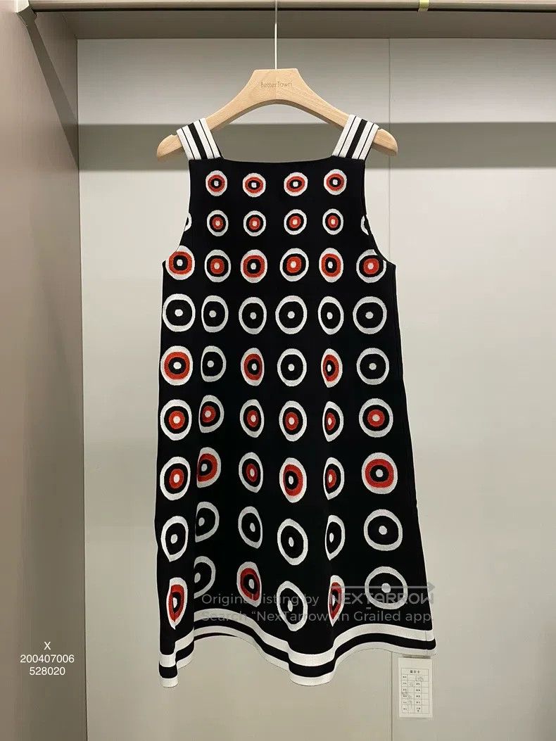 Alaia Alaia Black and Red Polka Dot Fiber Camisole Dress Size XS / US 0-2 / IT 36-38 - 1 Thumbnail