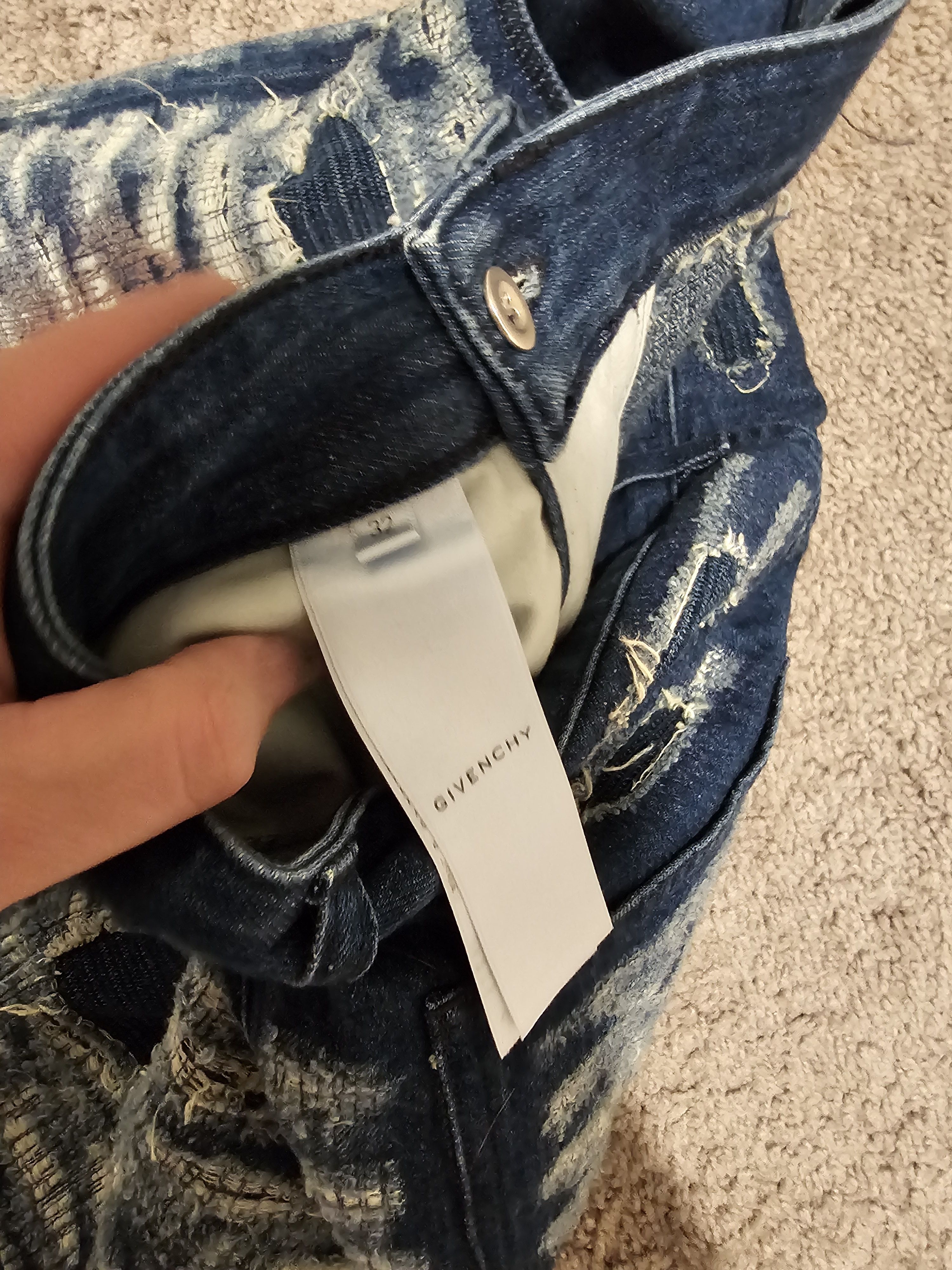 1017 ALYX 9SM × Ends Repair × Givenchy Givenchy Matthew Williams Distressed Boro Jeans AW22 ALYX Size US 32 / EU 48 - 7 Thumbnail
