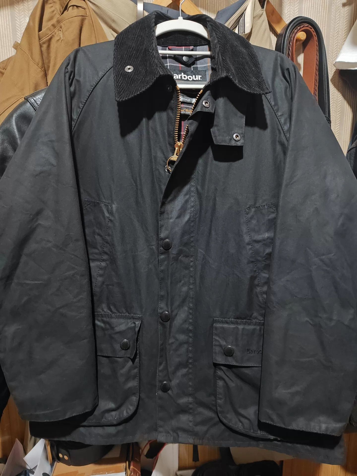 Barbour Barbour Bedale Waxed Jacket UK 38 Black Size US M / EU 48-50 / 2 - 1 Thumbnail