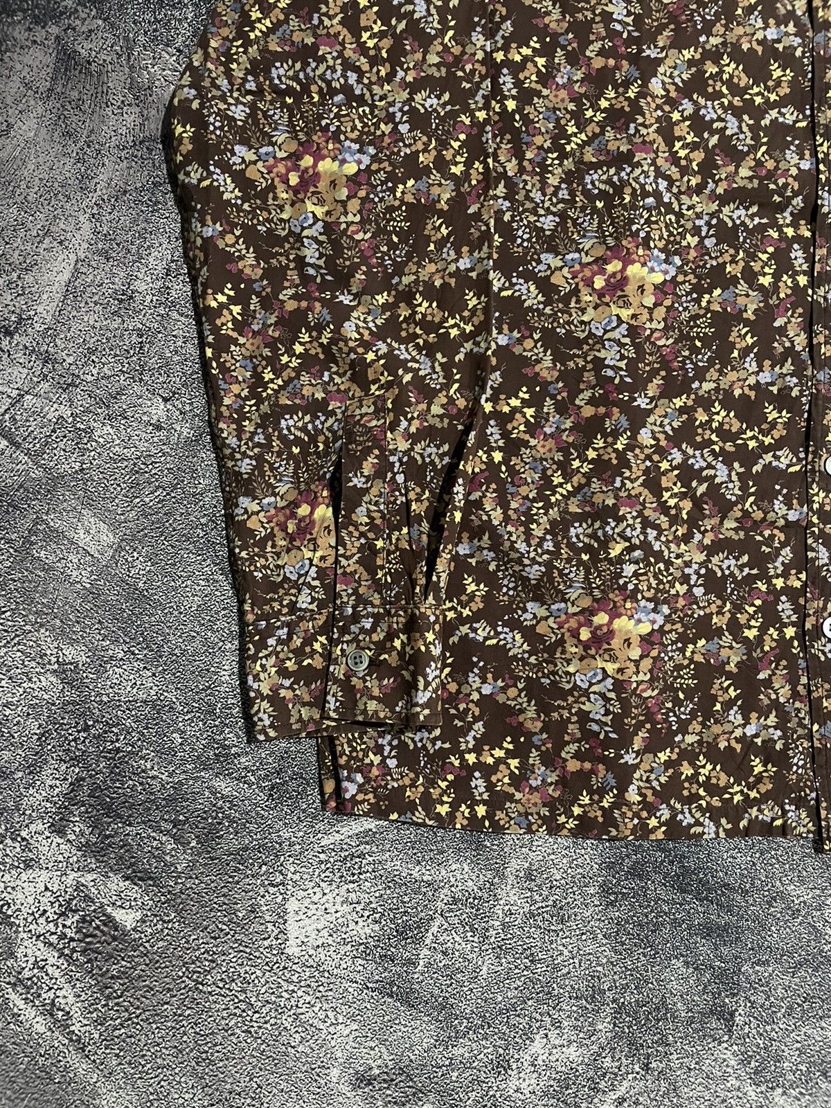 Yohji Yamamoto Ined Homme By Yohji Yamamoto Floral Pattern Shirt Size US L / EU 52-54 / 3 - 3 Thumbnail