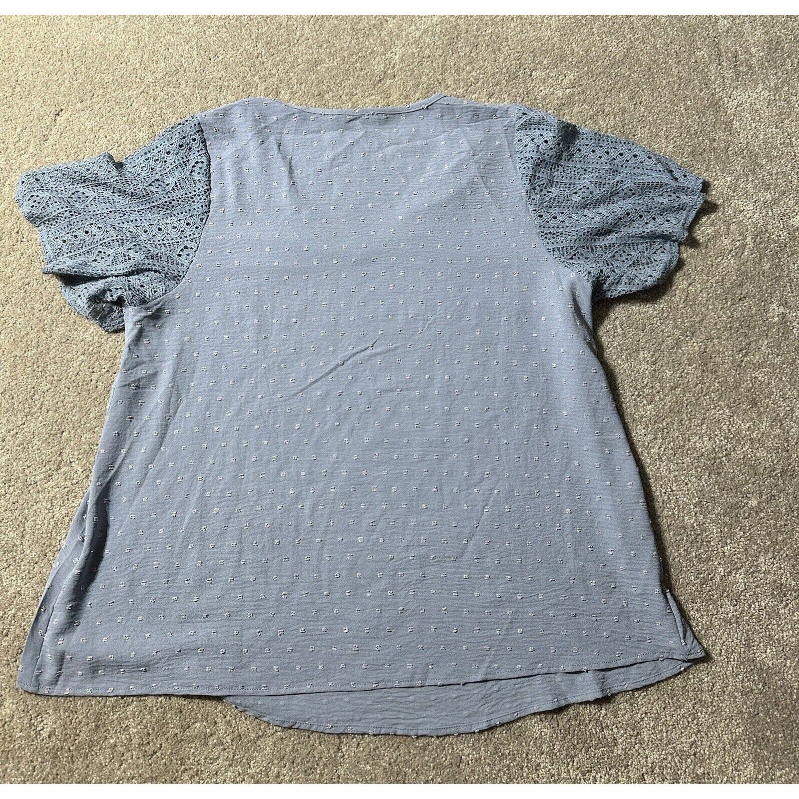 Other Vintage Y2K Tunic Top 14-16 Embroidered Dots Cottagecore Size XL / US 12-14 / IT 48-50 - 2 Thumbnail