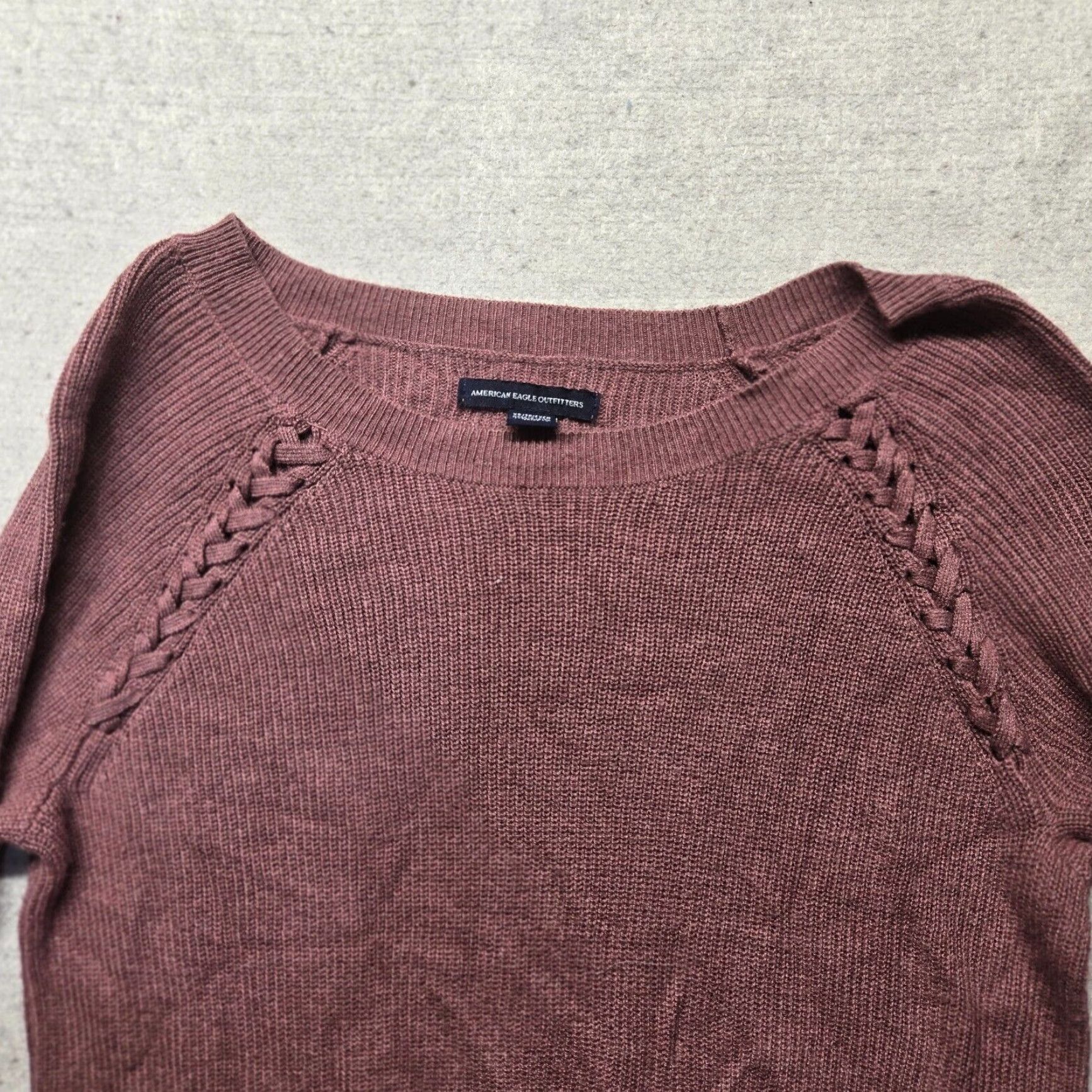 American Eagle Outfitters American Eagle Women's Pink Long Sleeve Sweater XS Extra Small Pullover Size XS / US 0-2 / IT 36-38 - 2 Thumbnail