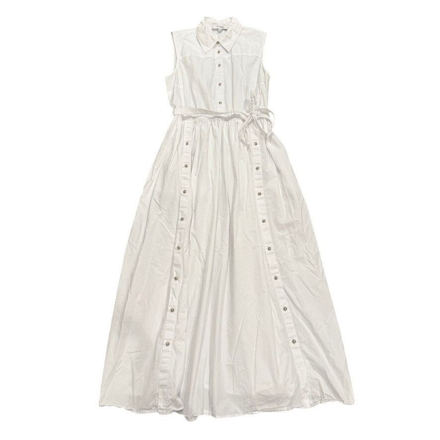 Rosetta Getty Rosetta Getty x RTR Buttoned Dress in White, Size US 10 Size L / US 10 / IT 46 - 4 Thumbnail