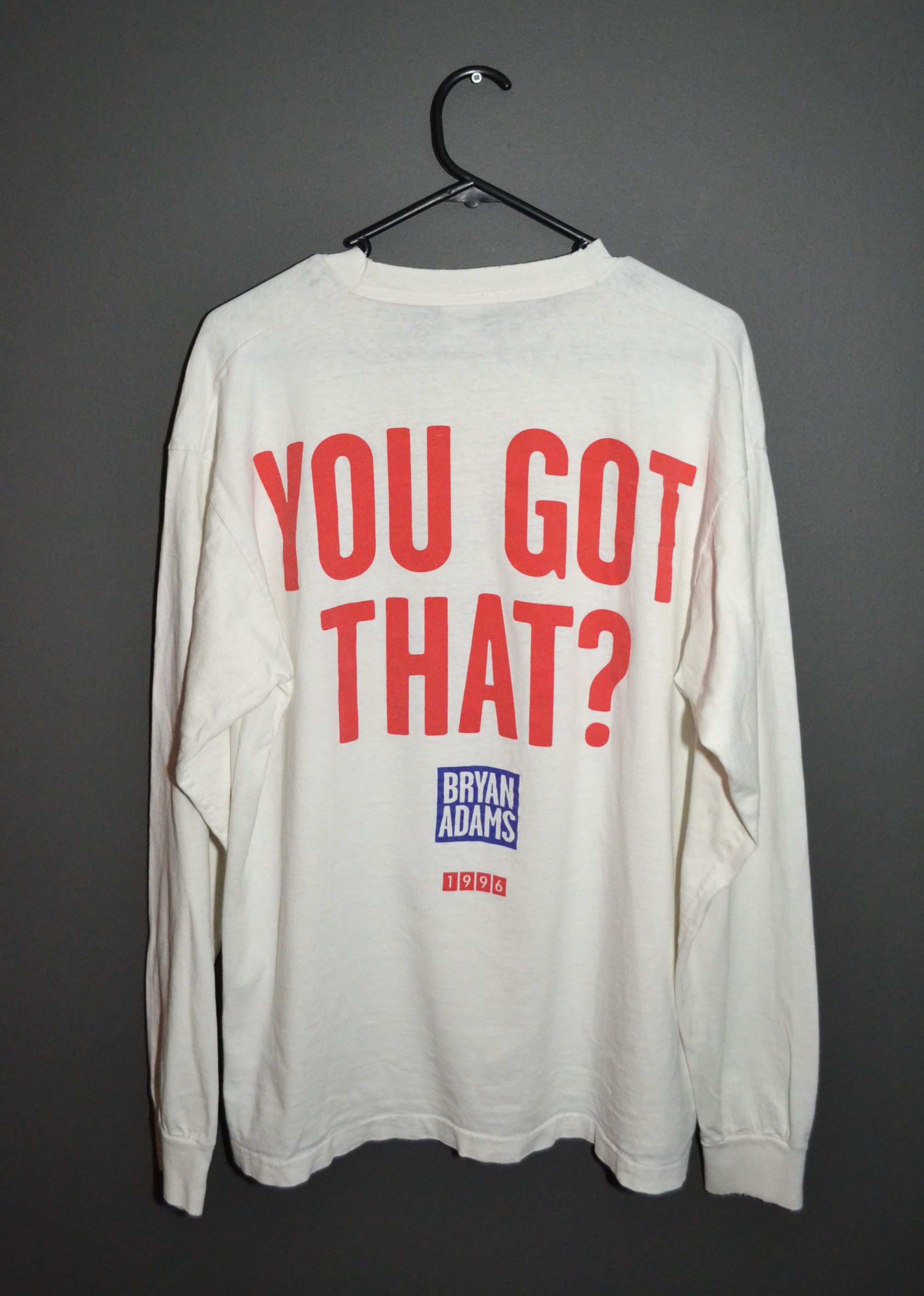 Band Tees Bryan Adams 1996 You Got That? Loud As Ever Vintage XL Size US XL / EU 56 / 4 - 4 Thumbnail