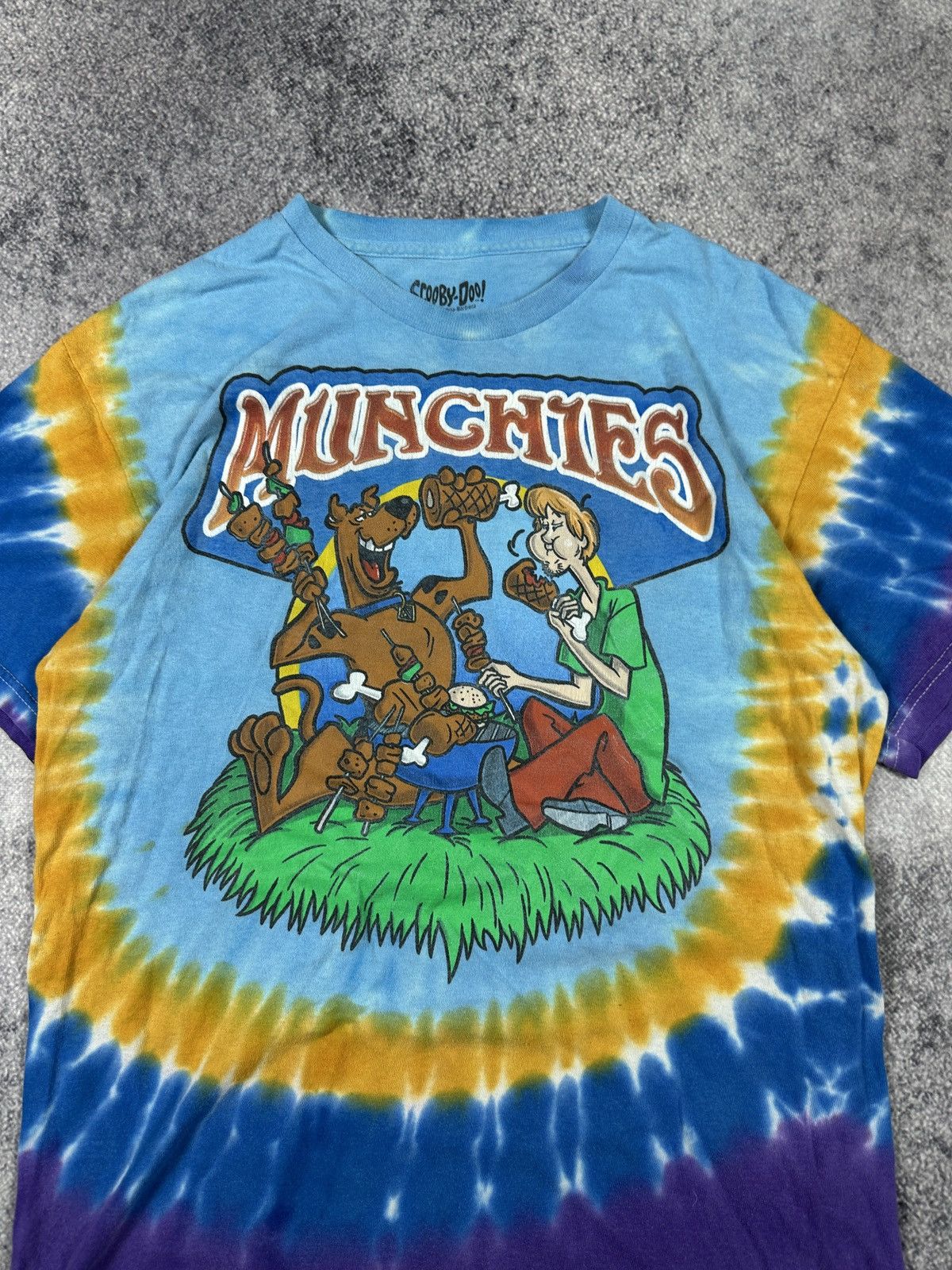 Vintage Scooby-Doo Logo T-shirt Streetwear Casual Style Tai Dye S Size US S / EU 44-46 / 1 - 2 Thumbnail