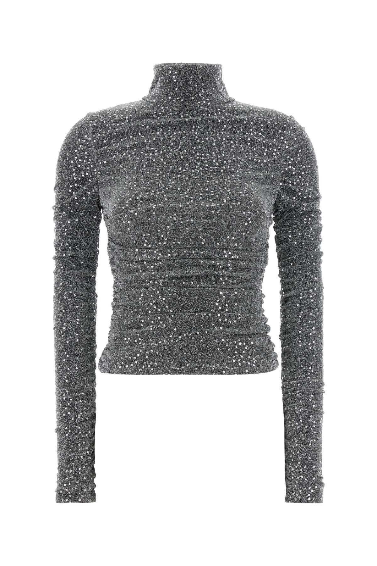 Silver Jersey Top