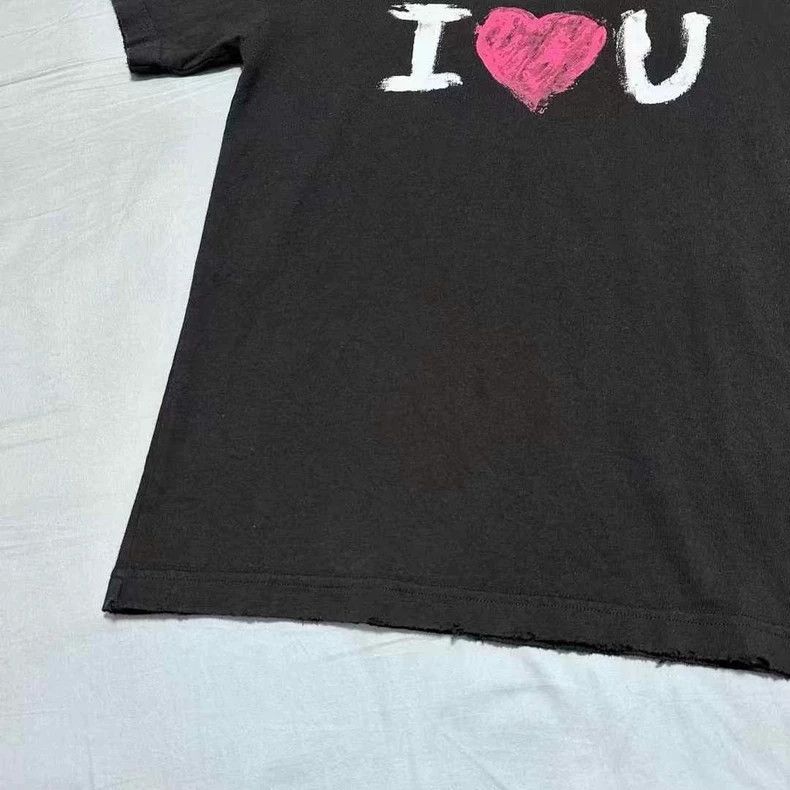 Balenciaga Balenciaga I Love U Black Sabotage Short Sleeve 2504-Nextar Size US XXS / EU 40 - 5 Thumbnail