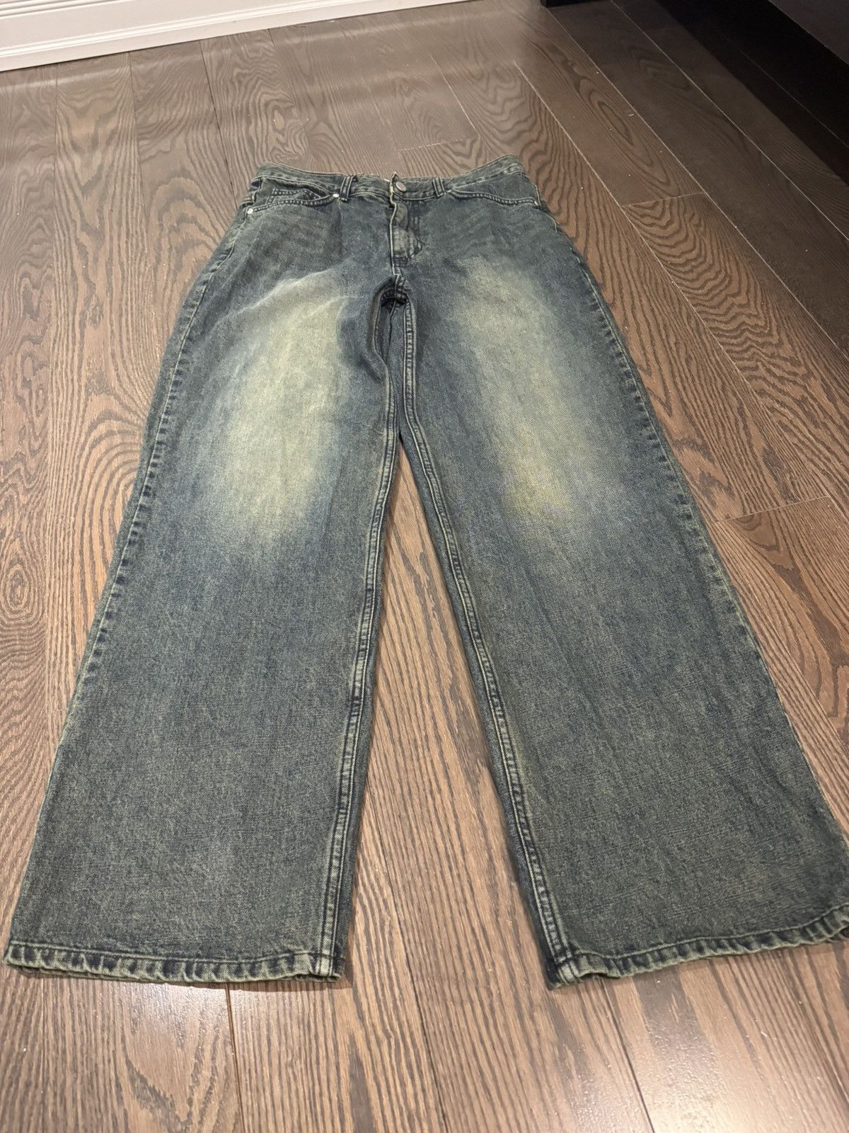 Vintage SUPER BAGGY VINTAGE JEANS Size US 30 / EU 46 - 1 Thumbnail