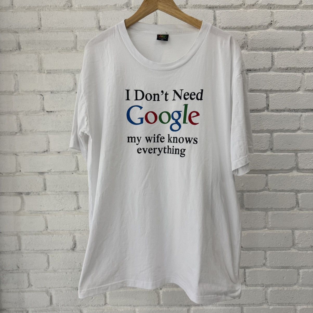 Vintage I Don’t Need Google Tee Size US XXL / EU 58 / 5 - 1 Thumbnail