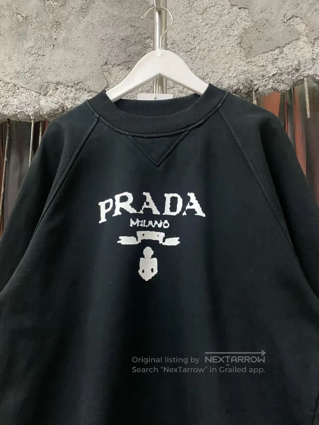 Prada black sweatshirt by Prada in size small. Size US S / EU 44-46 / 1 - 3 Thumbnail