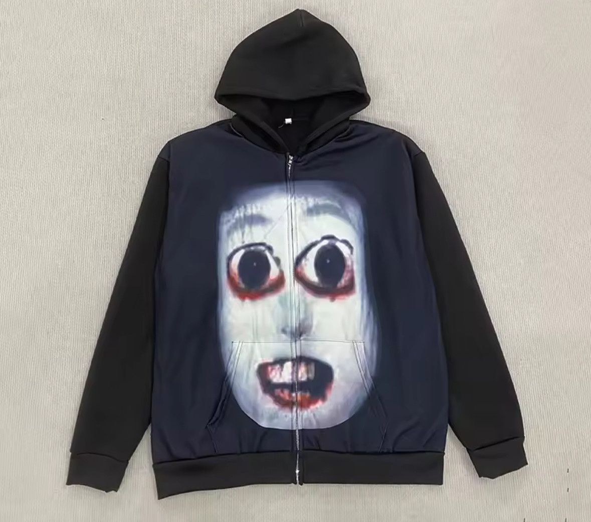 Other Fashion Punk Y2K Goth Grunge Funny Scary Ghost Face Hoodies Size US M / EU 48-50 / 2 - 2 Thumbnail