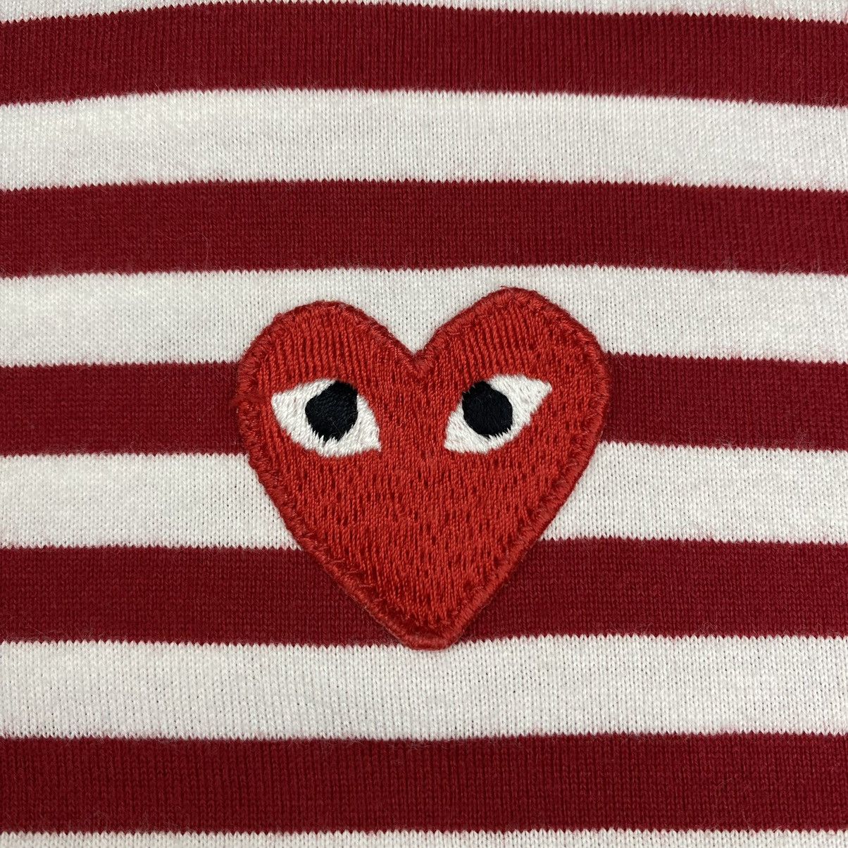Comme des Garcons × Comme des Garcons PLAY Comme des Garçons Play Red Stripes Logo Tee Size US L / EU 52-54 / 3 - 3 Thumbnail