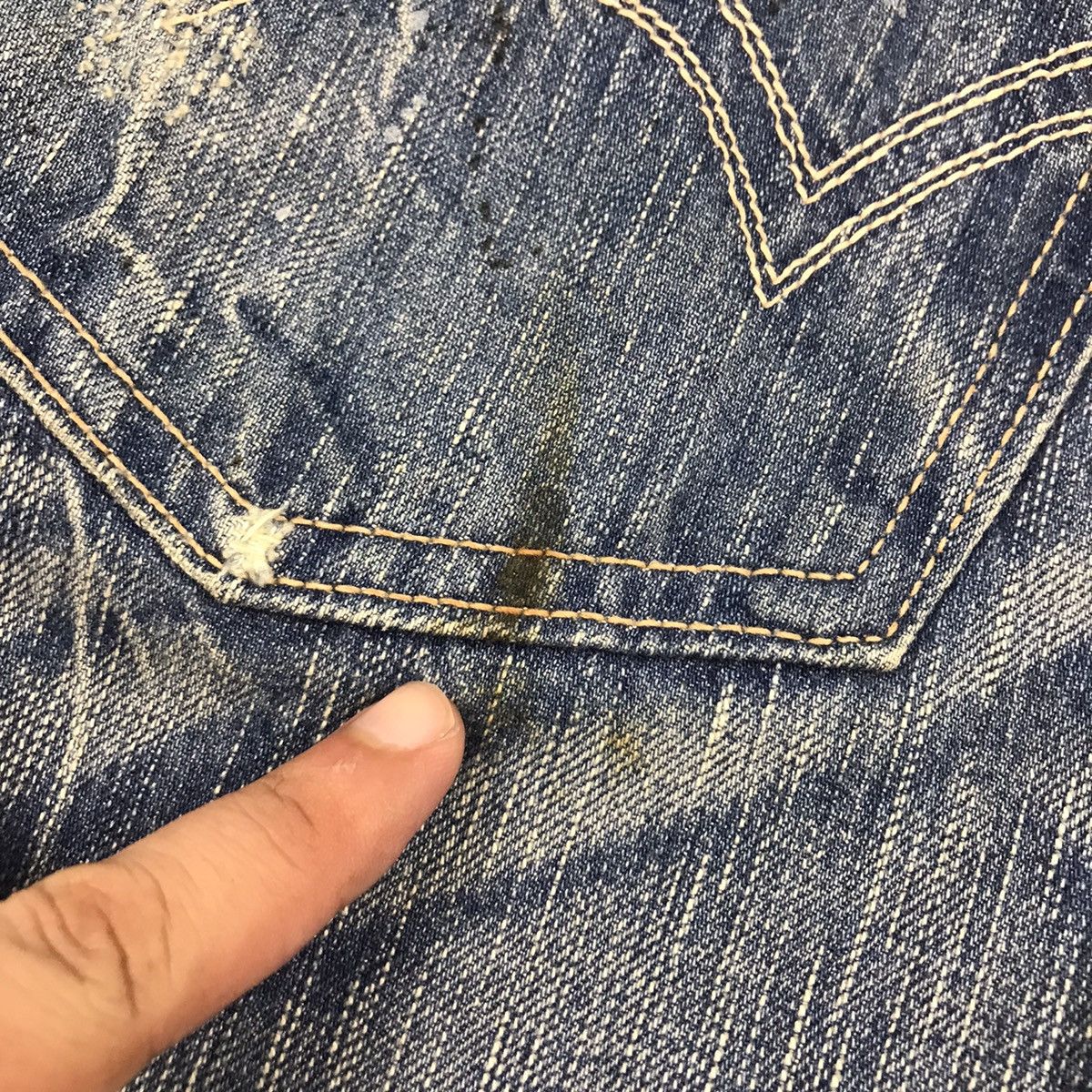 Blue Blue Japan × If Six Was Nine × Japanese Brand FLARE DISTRESSED👽EDWIN 503 JAPAN BOOTCUT DENIM PANTS 142 Size US 34 / EU 50 - 17 Thumbnail