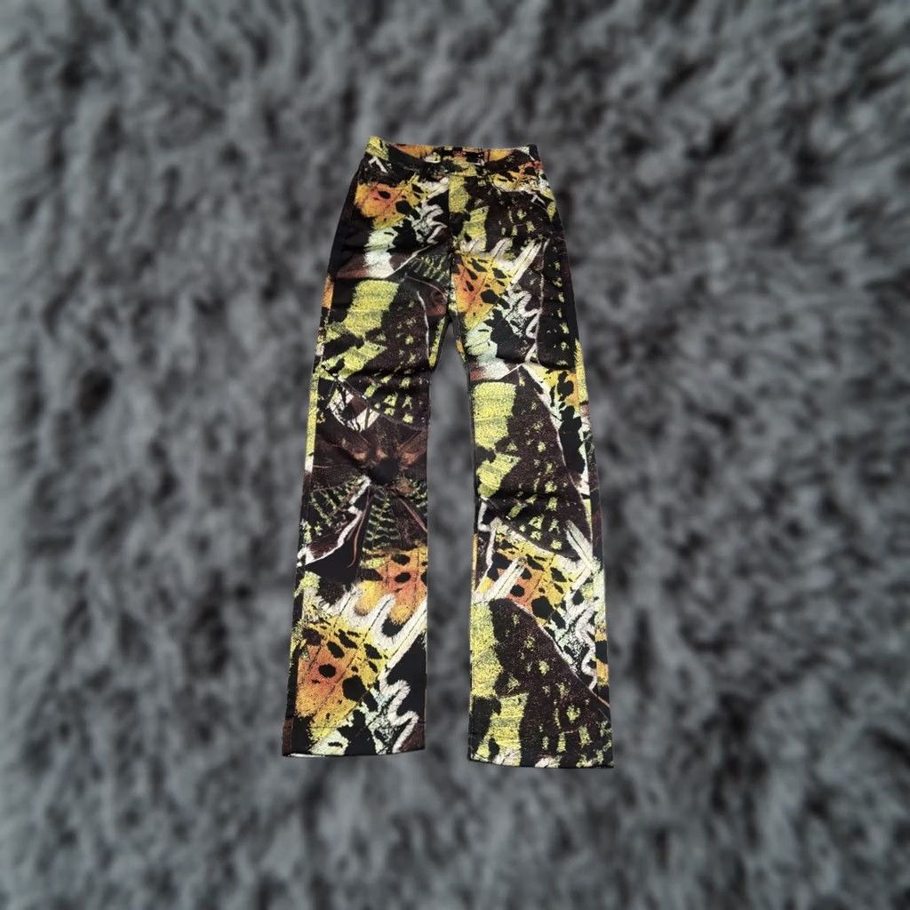 Jaded London VINTAGE Jaded London volare butterfly print satin Pants Y2K Style Size 42" / US 20 - 1 Thumbnail