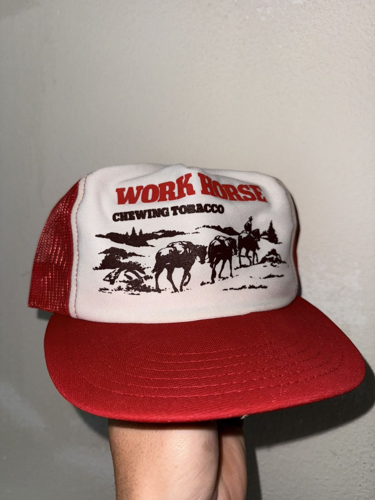 Vintage Workhorse chewing tobacco hat Size ONE SIZE - 1 Thumbnail