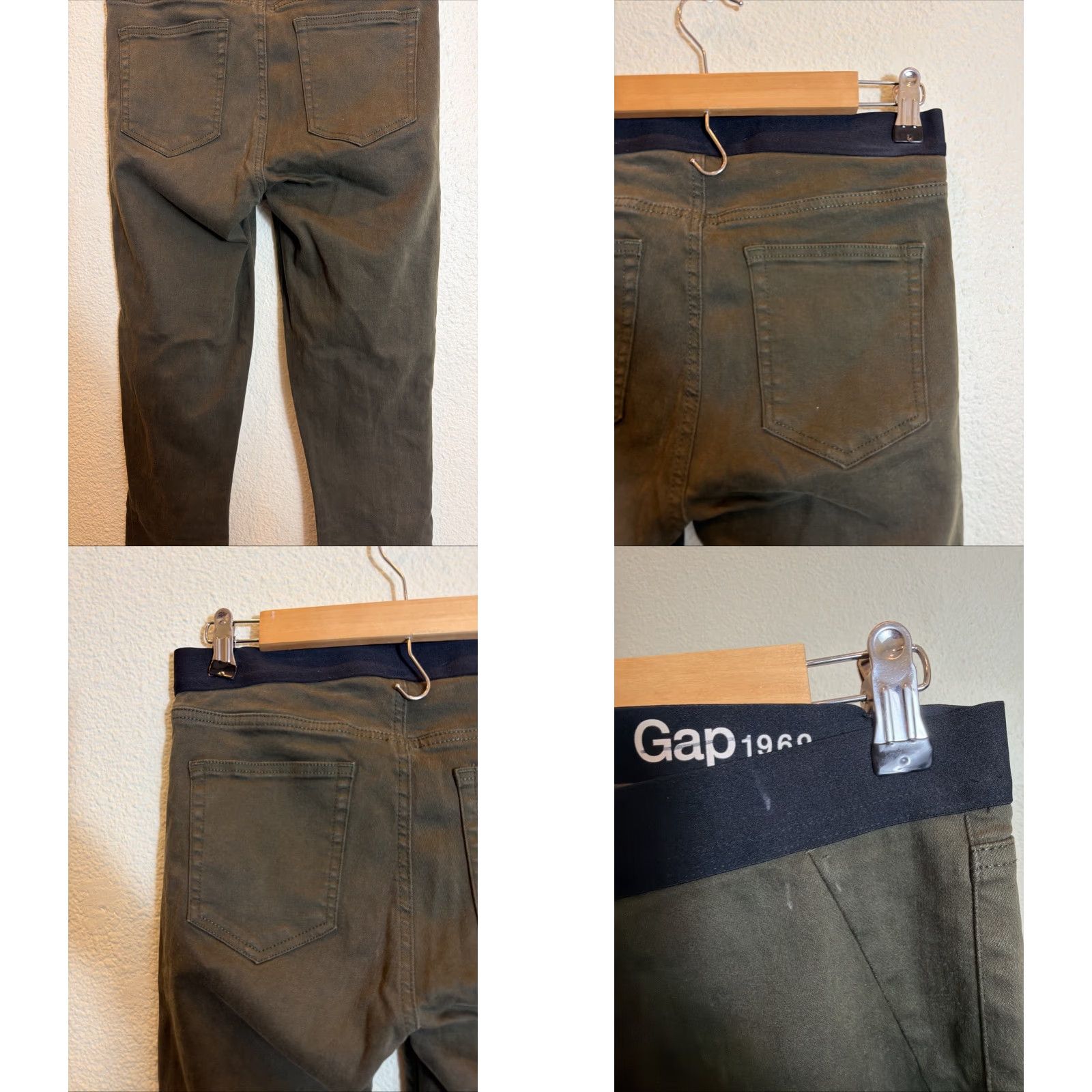 Gap Gap Resolution Legging Womens 28 Tall Olive High Rise Stretch Pants 28x27 Green Cotton Polyester Spandex Size 28" / US 6 / IT 42 - 8 Thumbnail