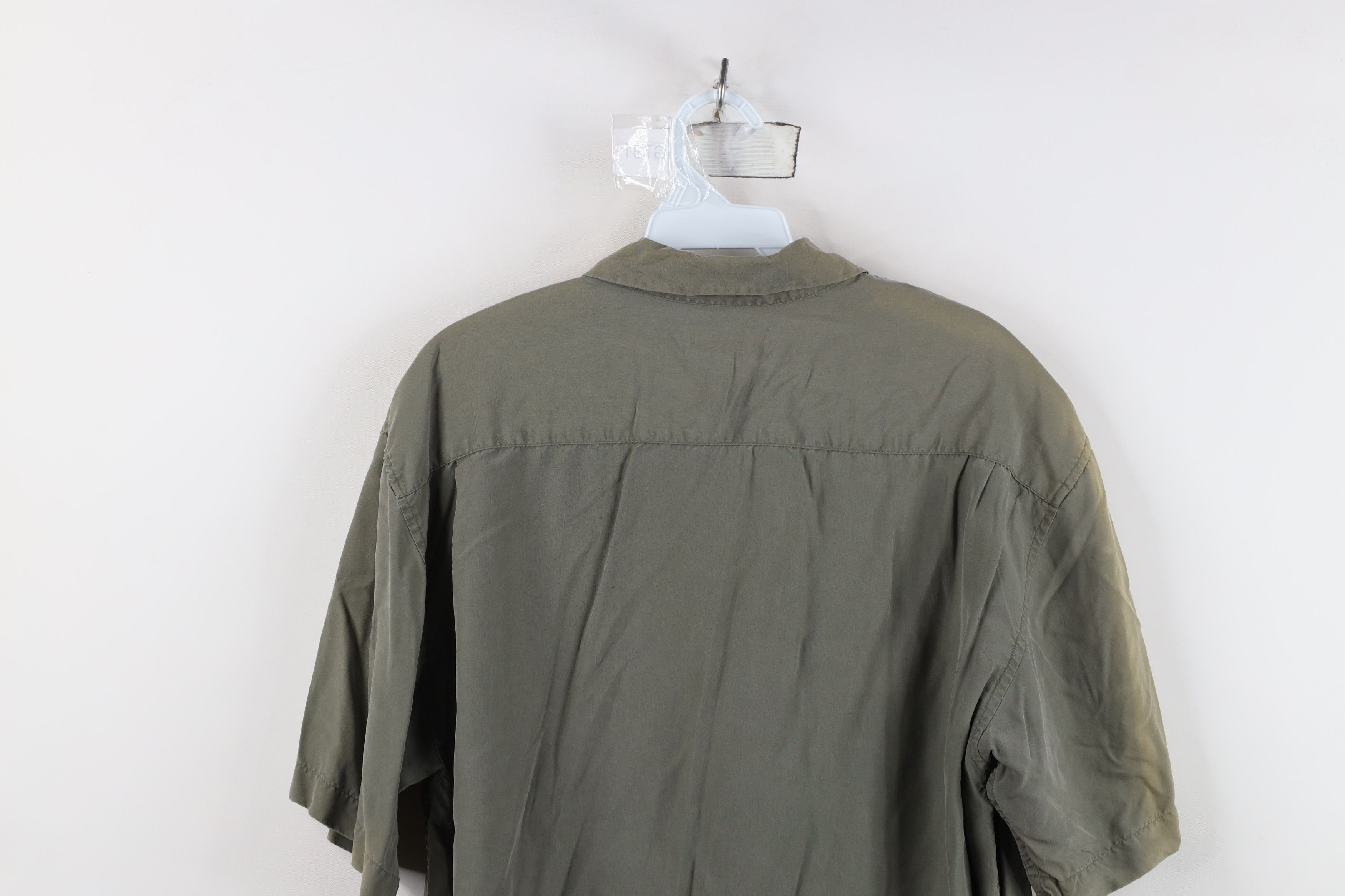 Vintage Vintage 90s Streetwear Collar Board Button Shirt Green Size US S / EU 44-46 / 1 - 13 Thumbnail