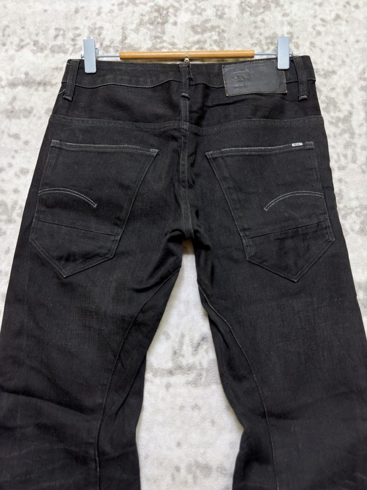 G-Star G-Star RAW Arc 3D Slim Black Faded Denim Ergonomic Fit Size US 28 / EU 44 - 9 Thumbnail