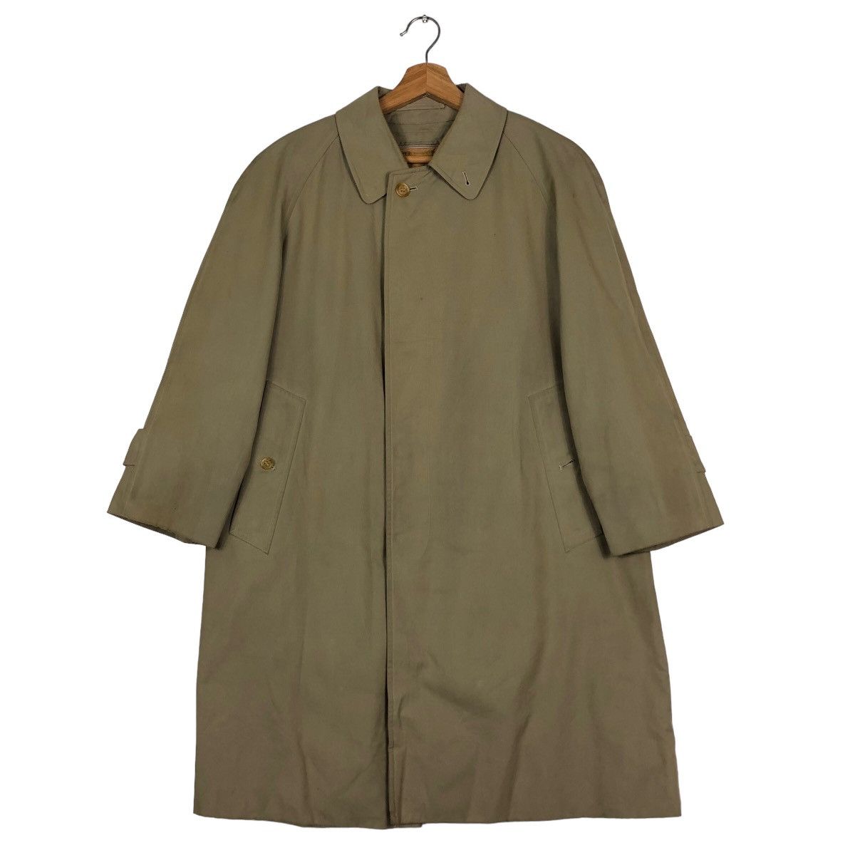 Burberry 🔥Vintage Burberrys Long Jacket Nova Check Lining Size US M / EU 48-50 / 2 - 1 Thumbnail