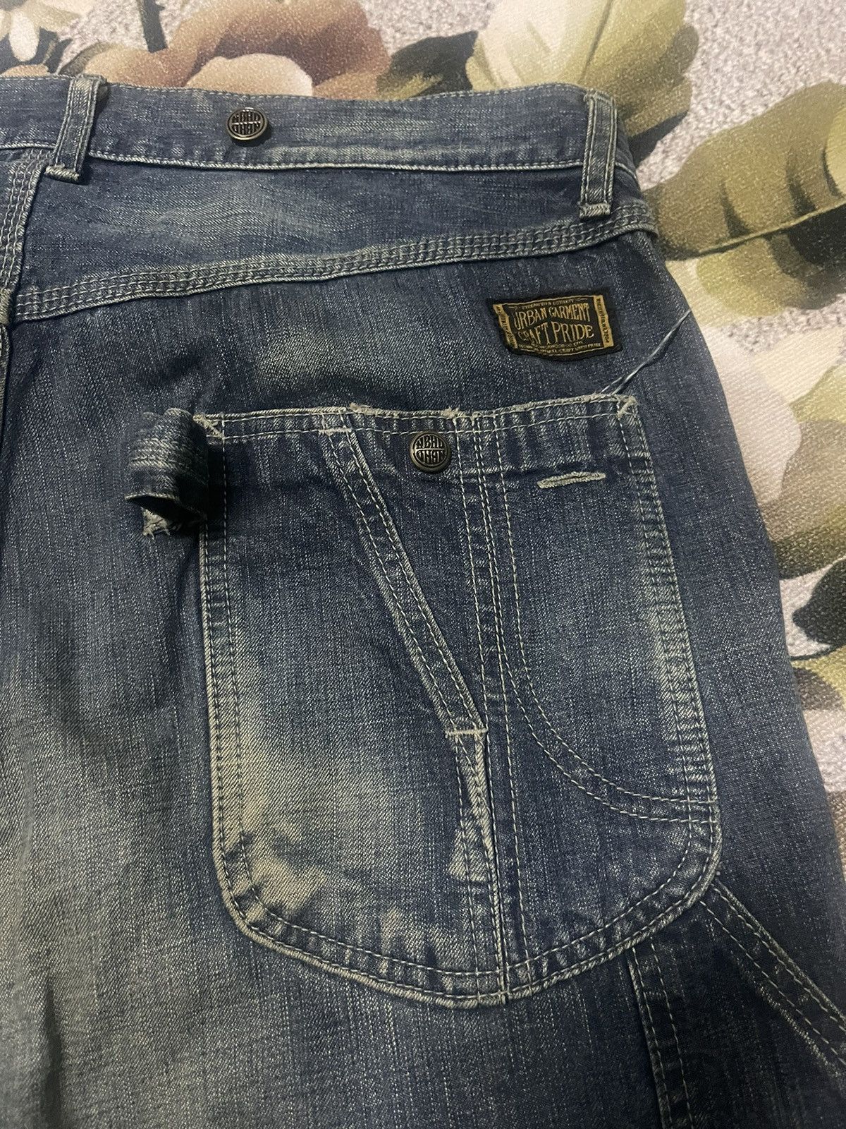 Japanese Brand Vintage Neighborhood Carpenter Baggy Jeans Size US 36 / EU 52 - 3 Thumbnail