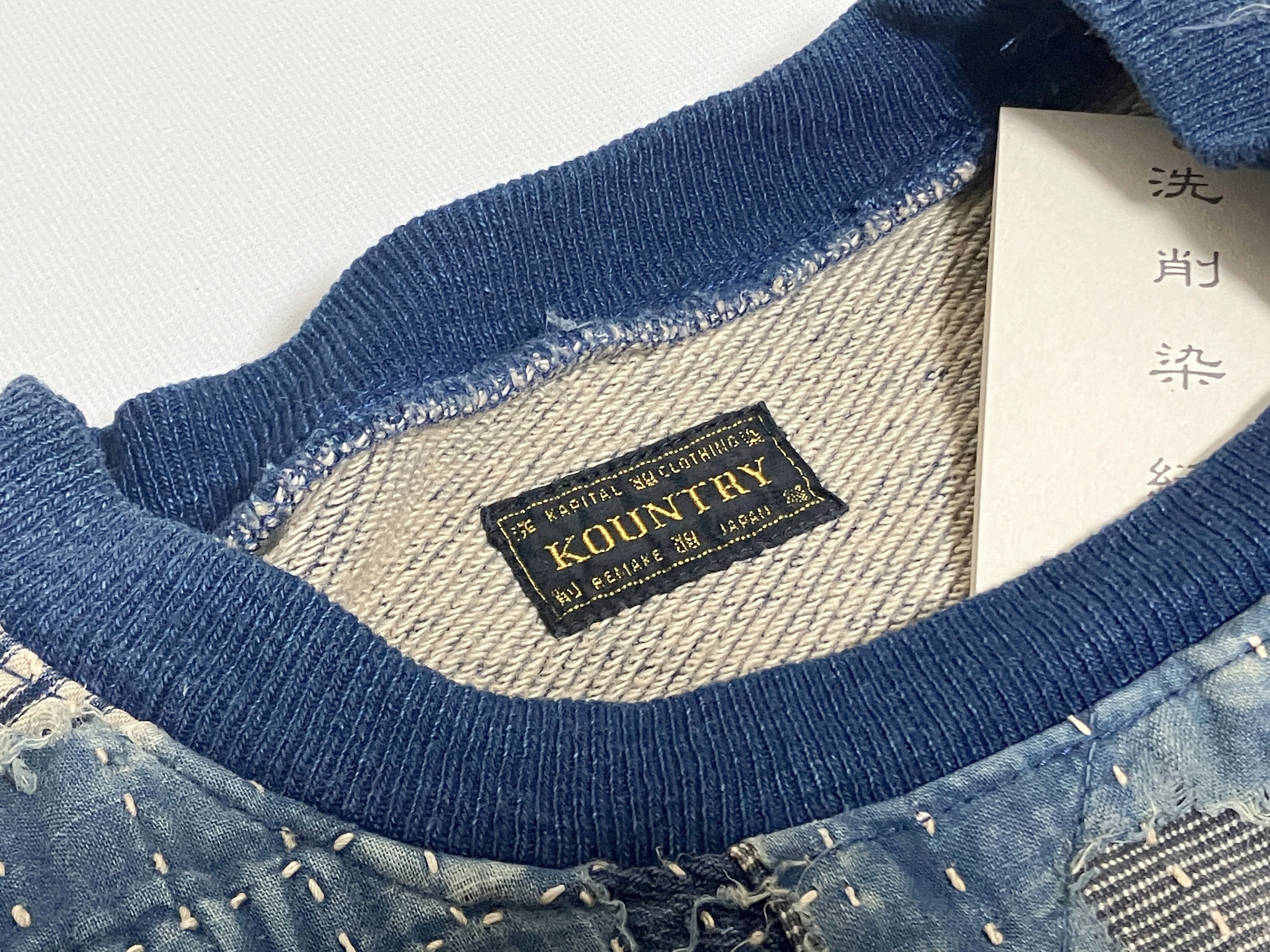 Kapital KAPITAL BORO IDG 2TONE BIG sweatshirt indigo brand new 1 Size US S / EU 44-46 / 1 - 5 Thumbnail