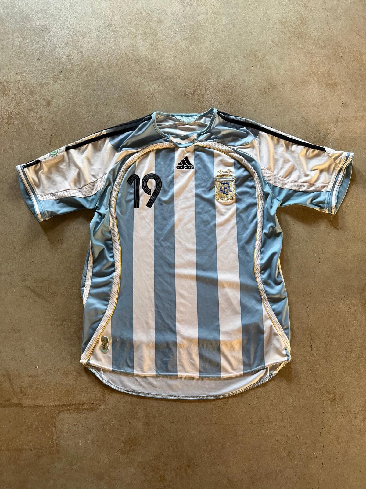 Argentina World Cup 2006 Germany Messi Soccer Jersey Sz XL
