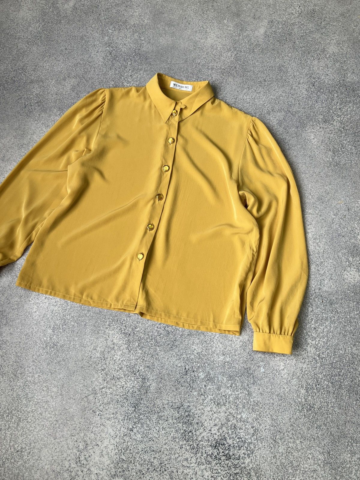 Designer × Vintage Vintage Weinberg Paris Womens Luxury Shirt Size XL / US 12-14 / IT 48-50 - 4 Thumbnail