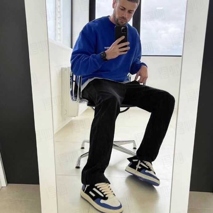 Represent Clo. Represent Black White Blue Sneakers Size US 10 / EU 43 - 2 Thumbnail