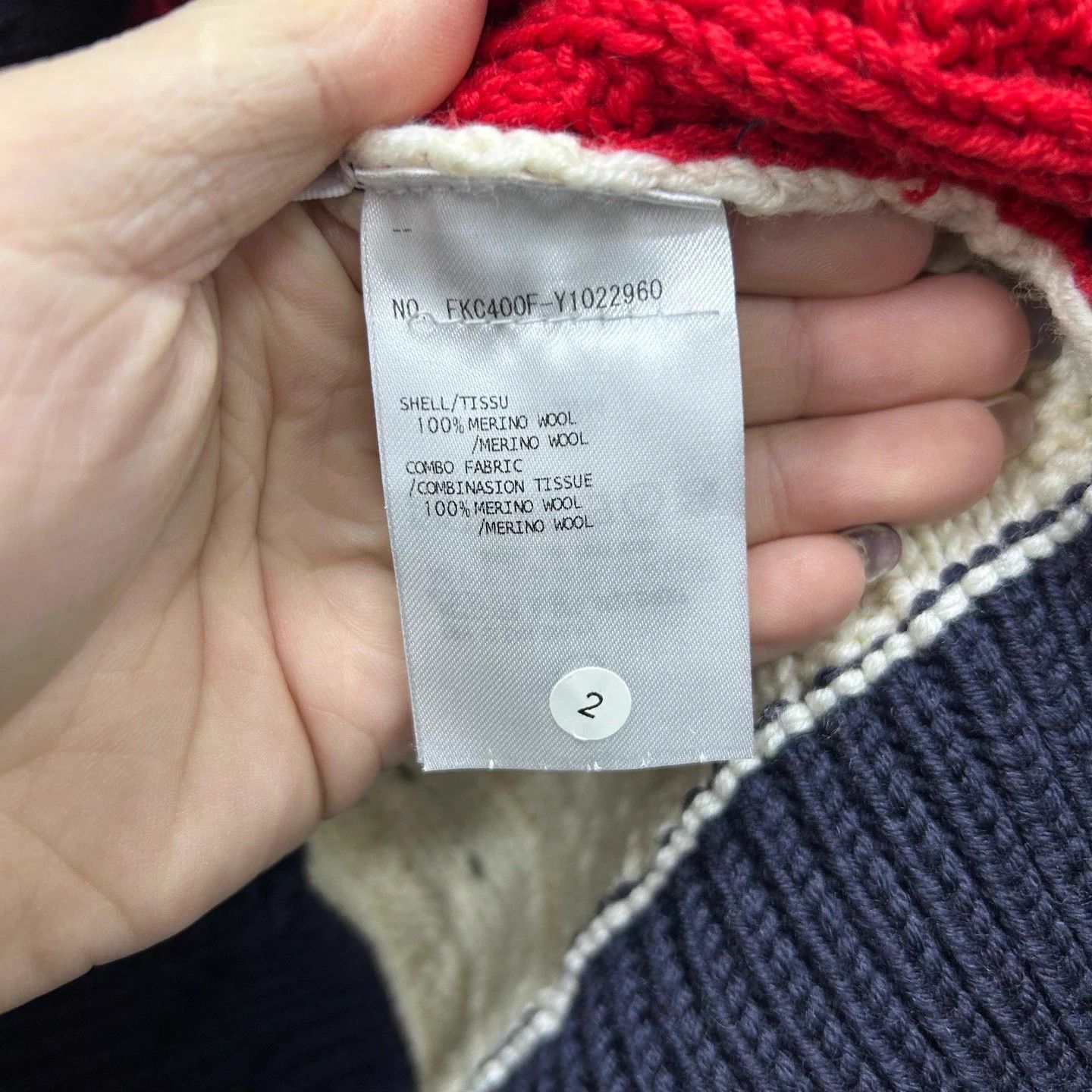 Thom Browne Thom Browne Beige 4-Bar Stripe Colorblock Cardi NWT 42 Size M / US 6-8 / IT 42-44 - 4 Thumbnail