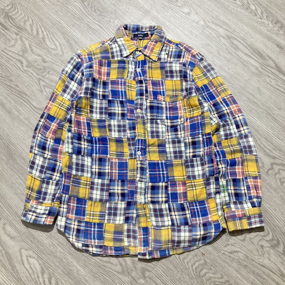 Sugar Cane 2000s Ships Patchwork Madrass Heavy Weight Button Up Shirt Size US S / EU 44-46 / 1 - 1 Thumbnail