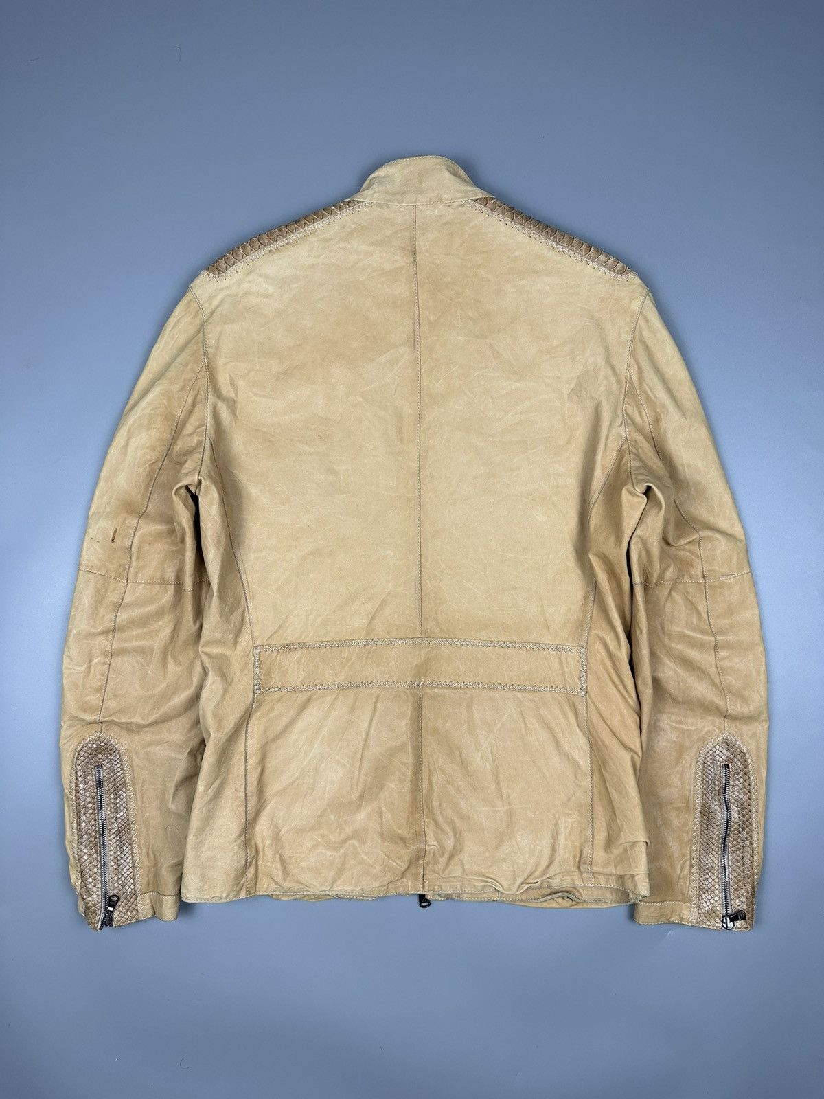 Genuine Leather 🔥Rare🔥Vintage LCR Snake Skin Leather Jacket Size US M / EU 48-50 / 2 - 2 Thumbnail