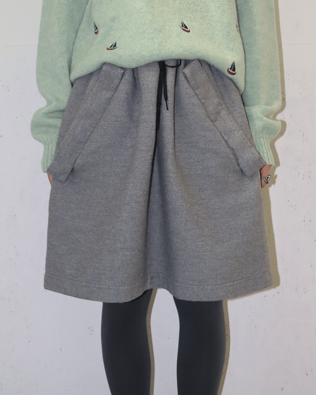 Bernhard Willhelm Bernhard Willhelm Chou Chou Skirt Grey Size 25" / US 0 / IT 36 - 2 Thumbnail
