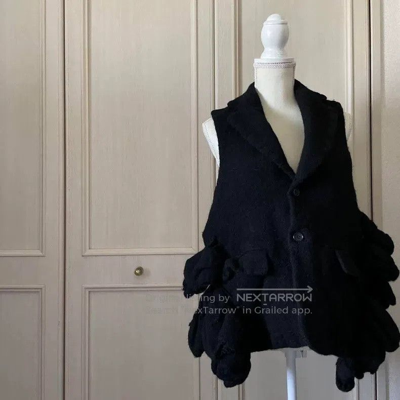 Comme des Garcons Comme Des Garcons Black vintage wool design decorative ves Size XS / US 0-2 / IT 36-38 - 1 Thumbnail