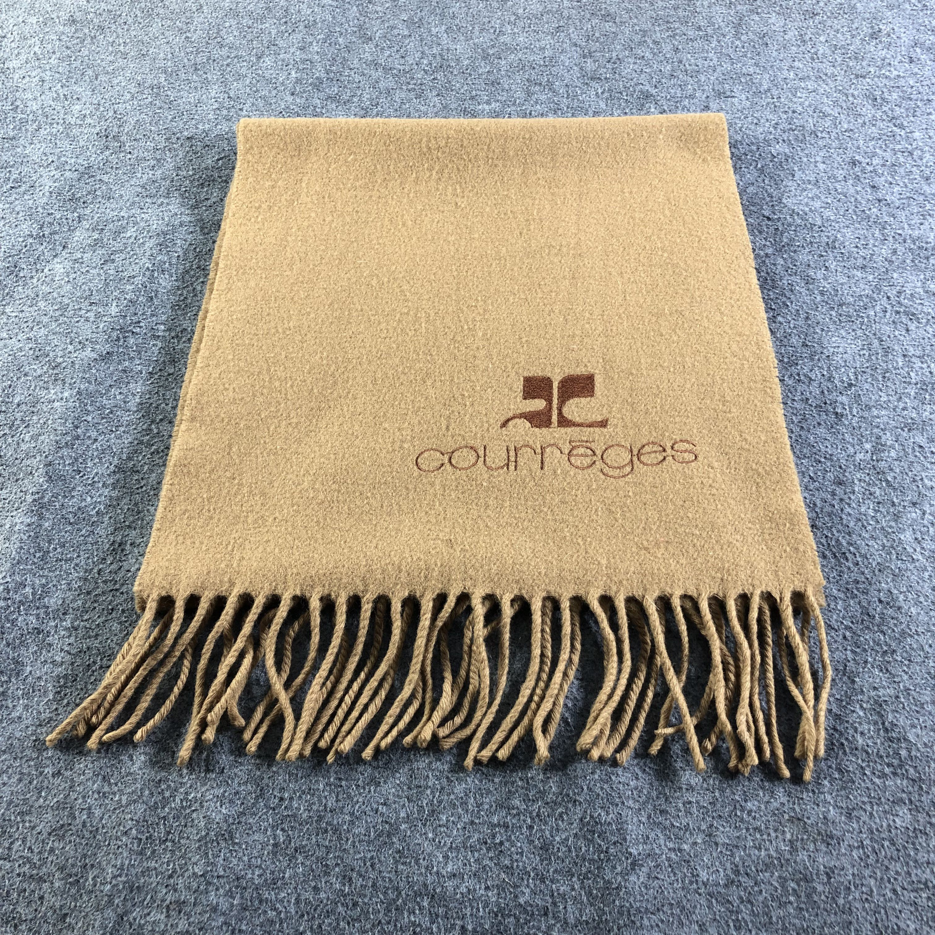 Courreges Courreges Plain Wool Scarf Muffler Neckwear V2187 Size ONE SIZE - 3 Thumbnail