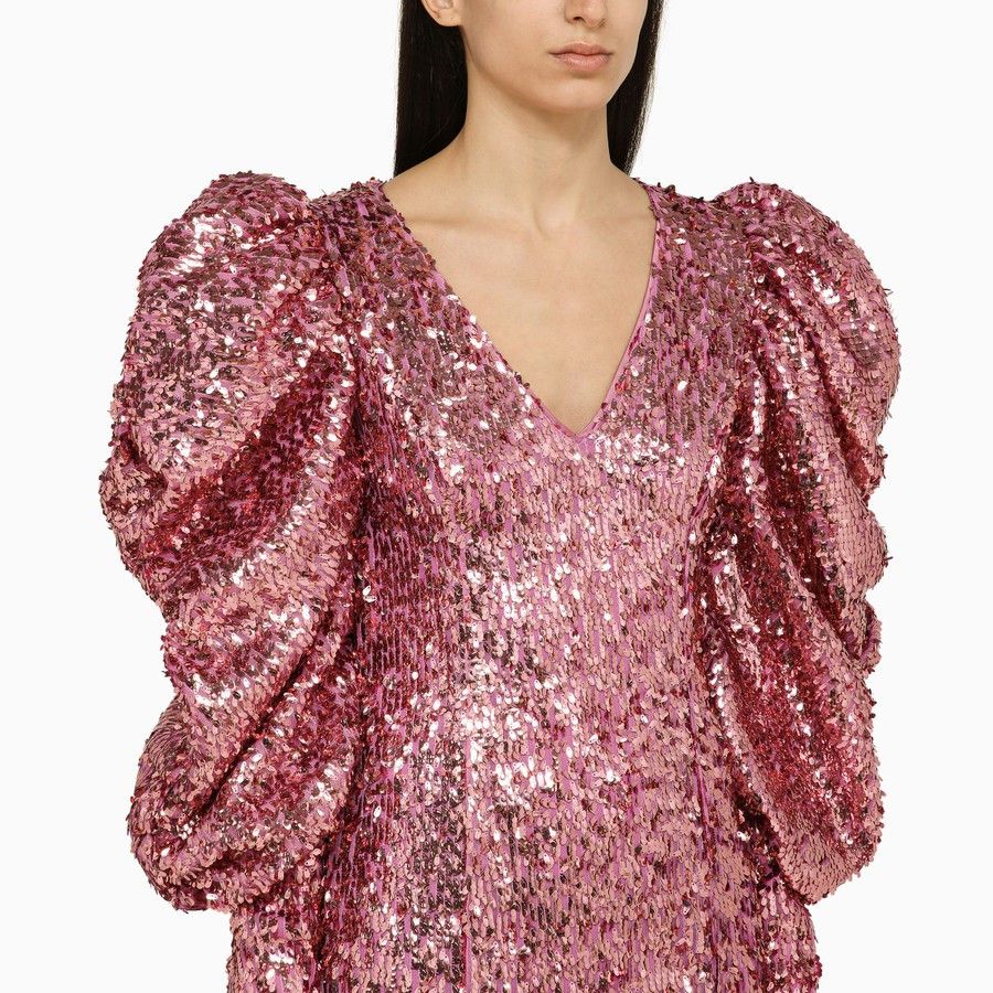 ROTATE o1d2blof0924 Mini Dress in Pink Size S / US 4 / IT 40 - 4 Thumbnail