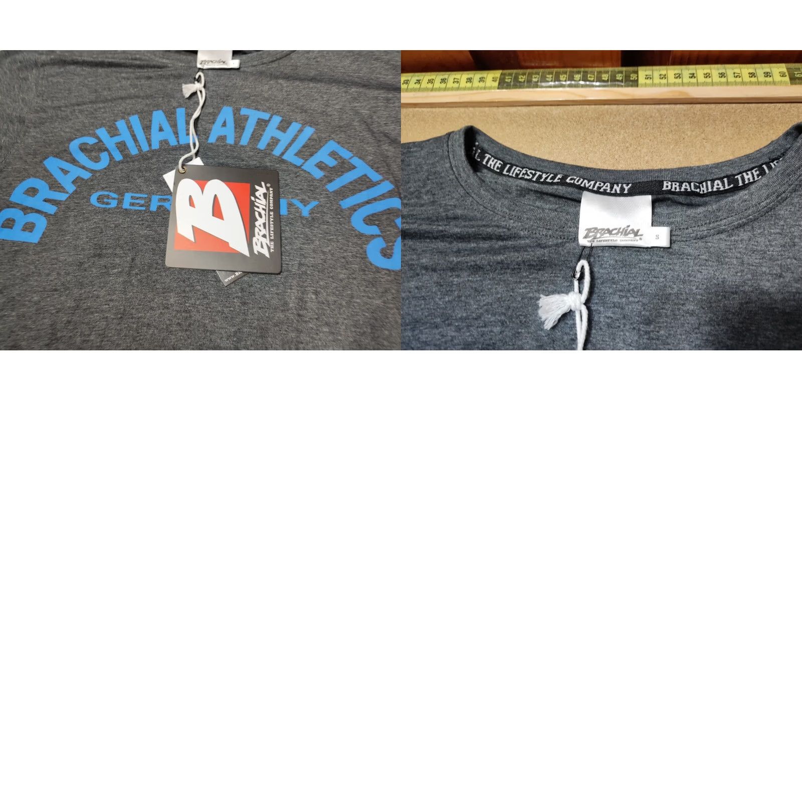 Vintage Brachial Athletic T-Shirt Mens Size S Gray Short Sleeve Germany Small Size US S / EU 44-46 / 1 - 9 Thumbnail